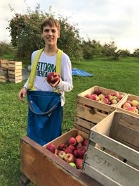Sebastian Faribairn at Countryside Apples in Cokato